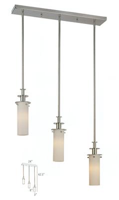 Lite Source Inc Credence 3 Light Ceiling Lamp 